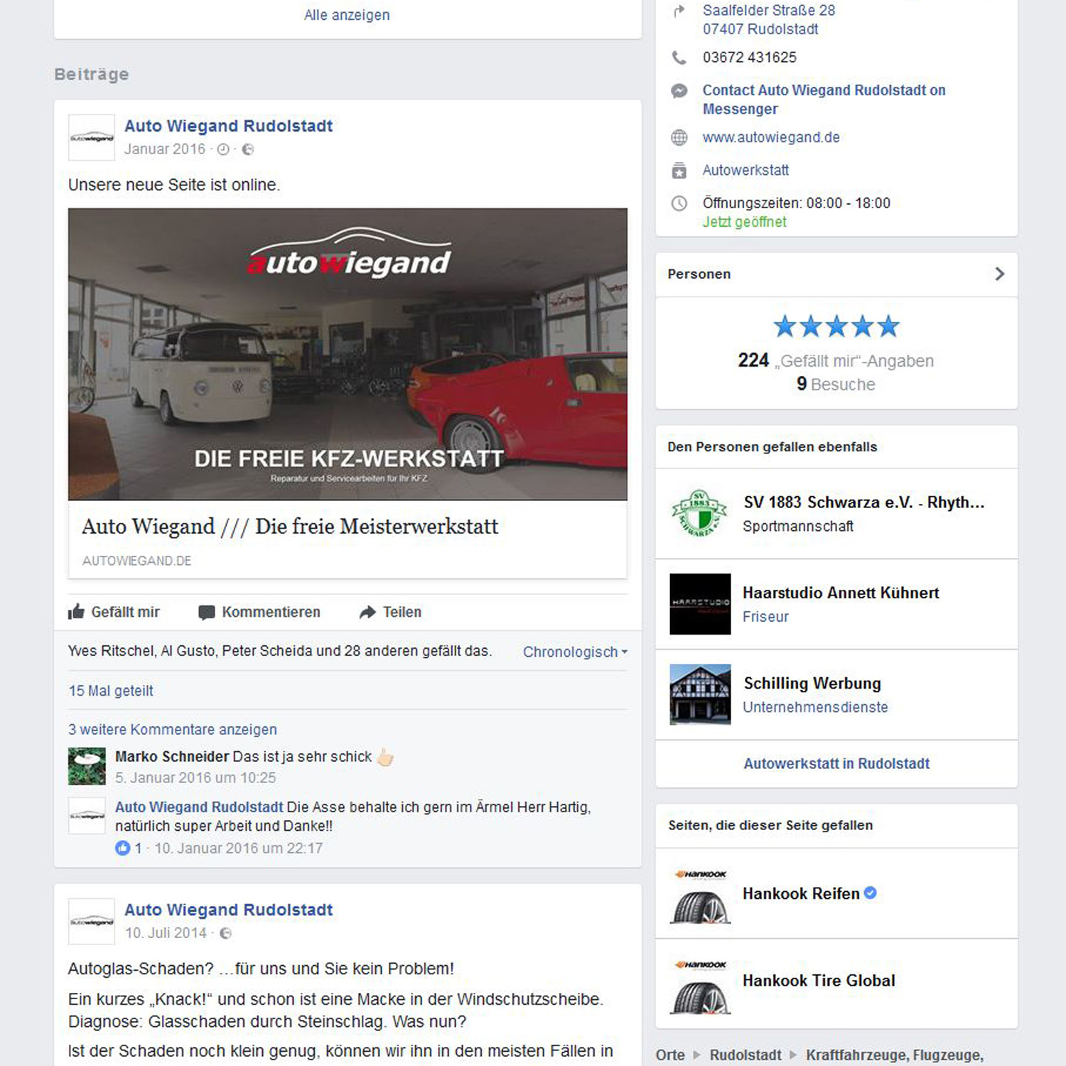 Auto Wiegand Facebook